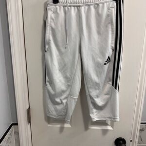 Adidas 3/4 White Track Pants